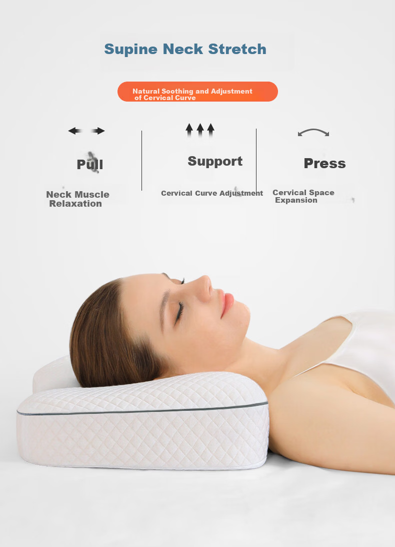 J.Sir Student Pillow for Ages 6-12, Spine Protection, Class A, Children's and Youth Dormitory Cervical Pillow, All-Season Universal 4