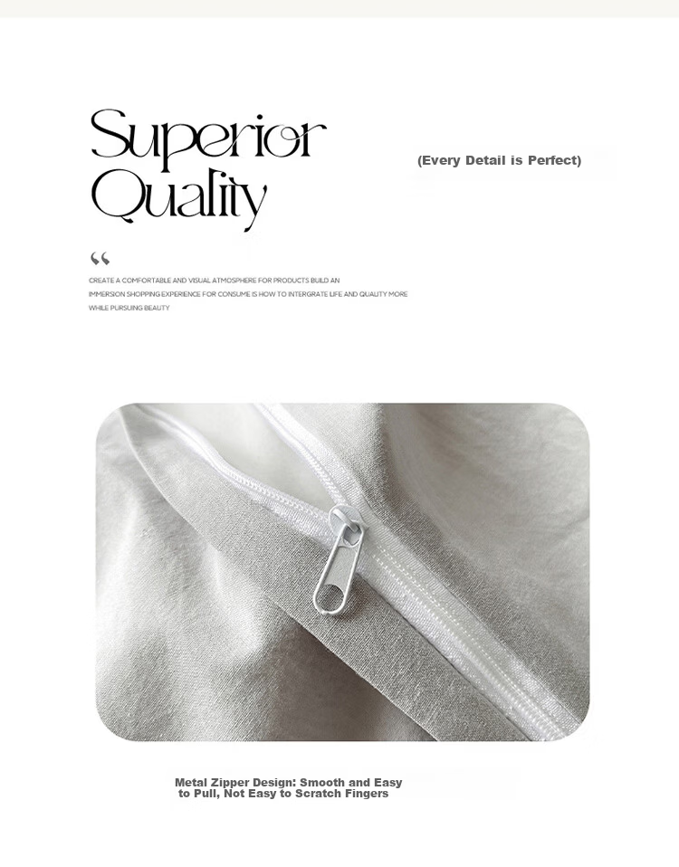 Nanjiren Class A Antibacterial Quilt Cover Single Piece Student Dormitory Single Quilt Cover 200*230cm Brushed Cotton Set for 1.5/1.8m Bed 6