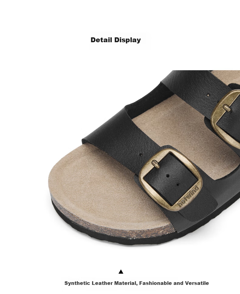 Hotwind Birkenstock Women's Summer New Fashion Versatile Commuter Cork Sandals Beach Slippers for Women 13