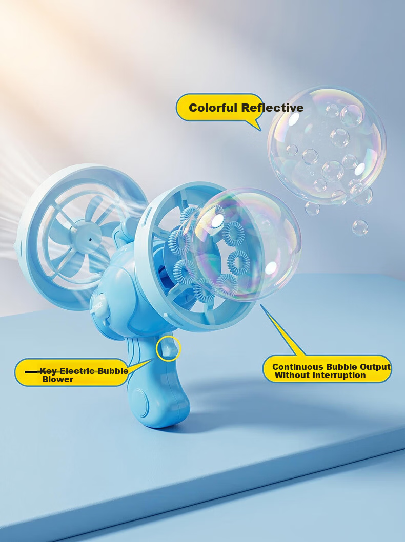 Youchi Bubble Machine Children's Toy Electric Handheld Bubble Gun Outdoor Gift for Boys and Girls Ages 3-6 Birthday Children's Day 5