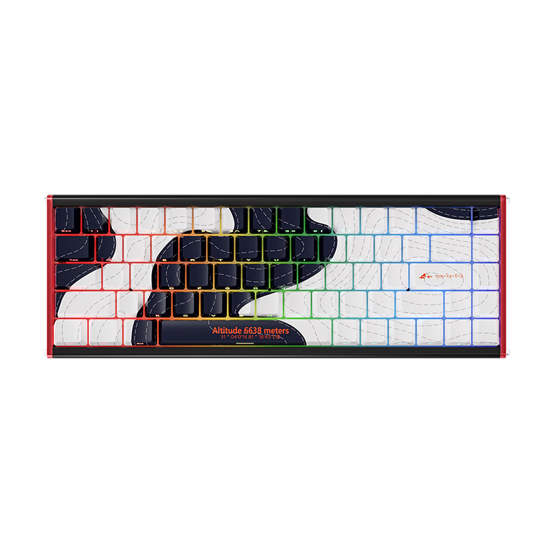 AJAZZ ALUX68 Magnetic Switch Keyboard CNC Aluminum RT0.01 8K Polling Rate 68-Key Hot-Swappable Gaming Esports Magnetic Switch Valorant Zodiac Magnetic Switch Night and Day