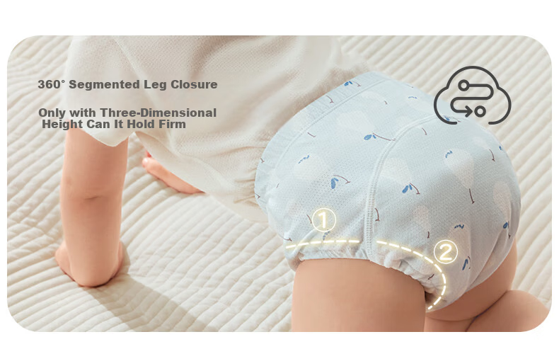 October Crystals Toilet Training Pants Unisex Baby Breathable Diaper Pants Washable Potty Training Underwear Toddler Pull-Ups 12