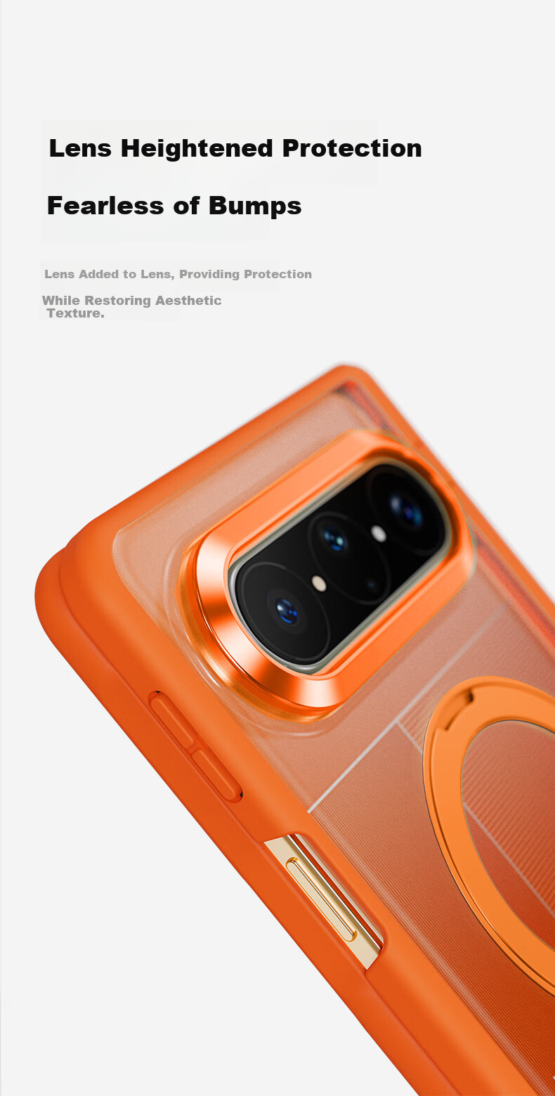Zhilangni [Rotating Bracket | Integrated Shell and Film] Compatible with Huawei Pura X Max Phone Case Foldable Screen Protective Cover Central Axis Full Coverage Anti-Drop Matte Unisex New Model 10