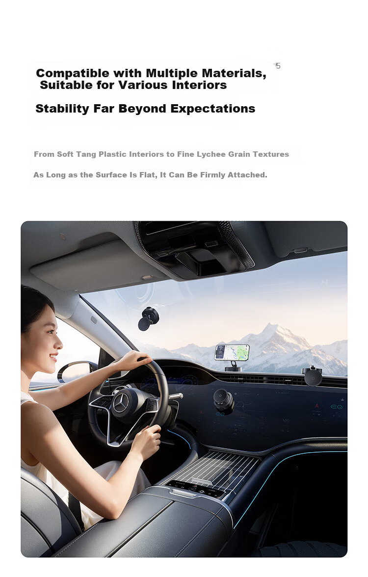 BASEUS [No Trace Vacuum Adsorption] Car Phone Holder Magnetic Dashboard Suction Cup Car Navigation 2026 New Model 14