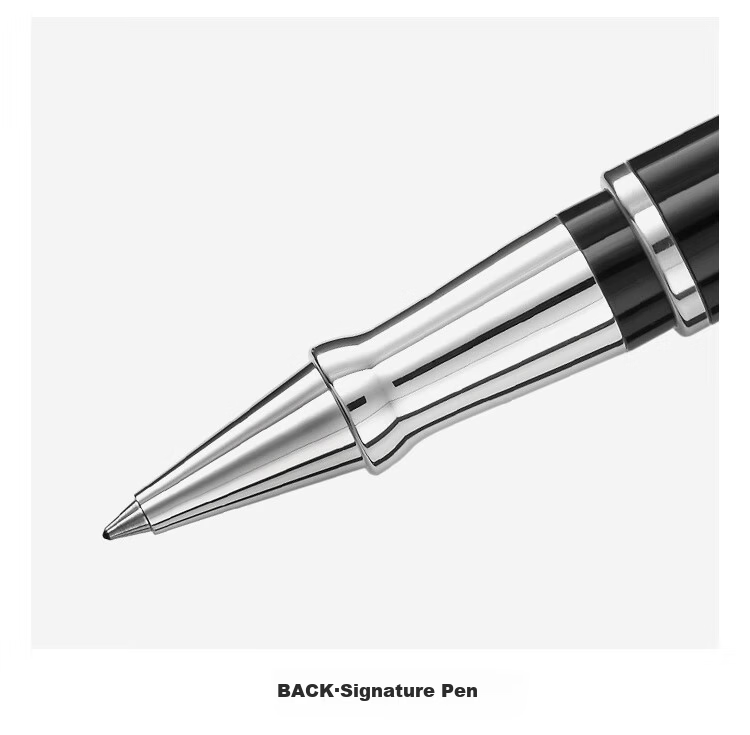 MONTBLANC Black Notebook + Italian Pinafore Signature Pen Set, Basic Version, Father's Day Gift 15