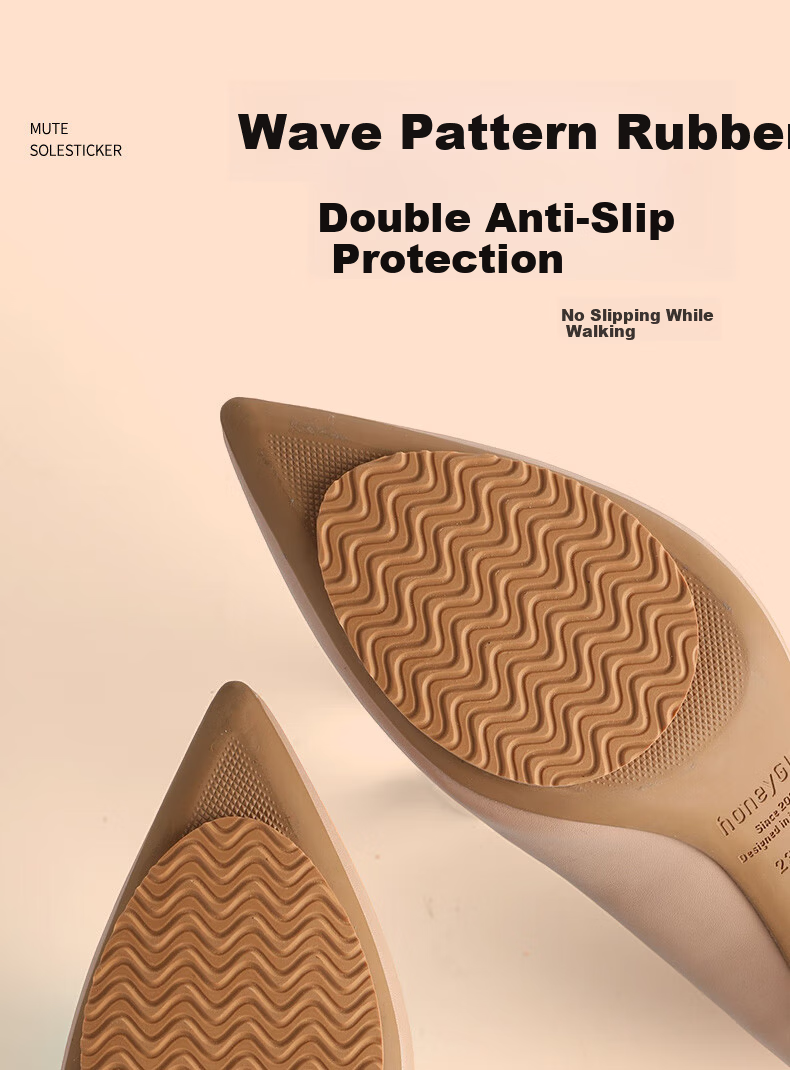 FOOTOPPO Rubber Sole Anti-Slip Patch Shoe Anti-Wear Protector High Heel Sole Sticker Sports Shoe Durable Insole Patch for Men 2