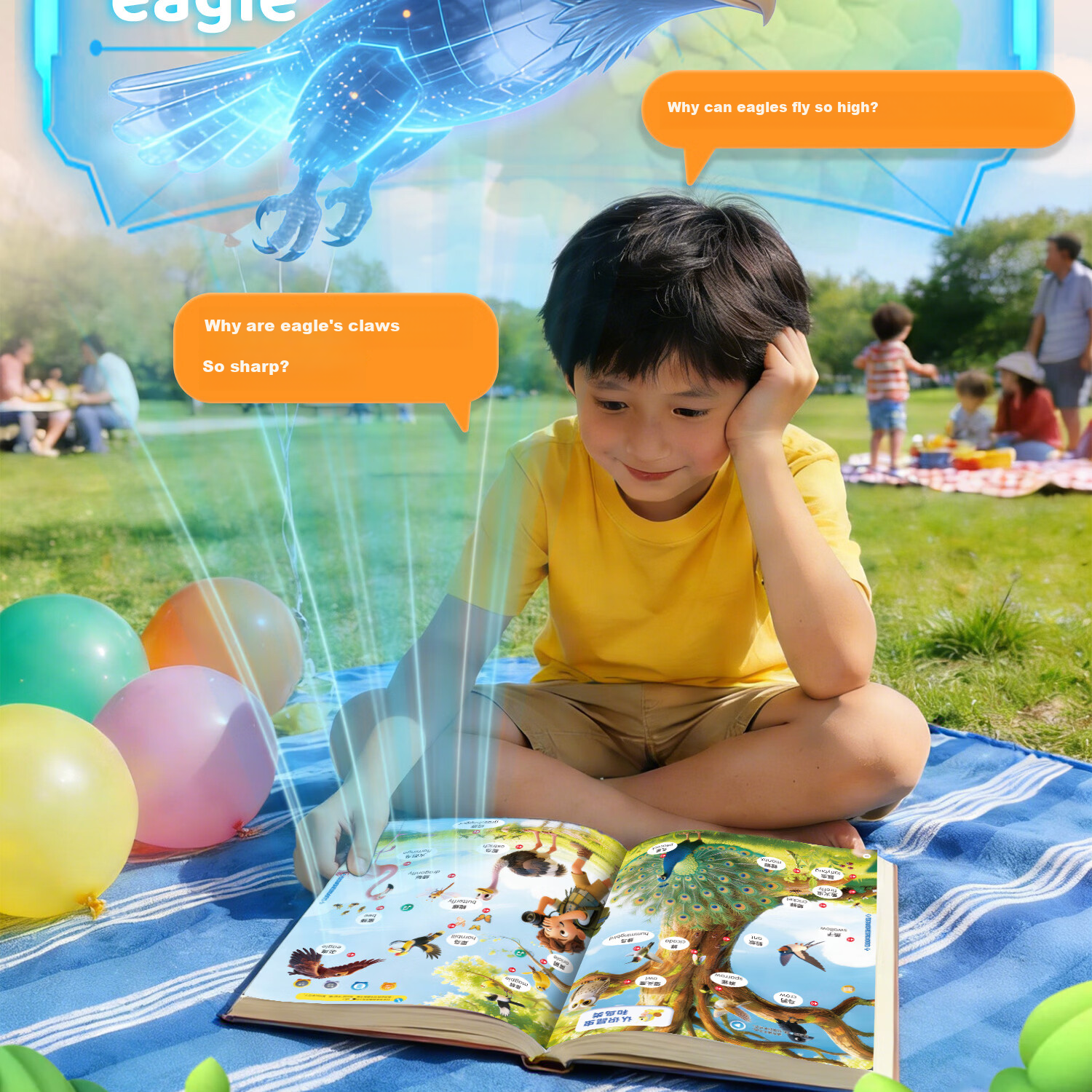 Lifang Smart Early Education Talking Sound Book AI Encyclopedia Knowledge Infant Enlightenment Picture Book Children's Day Gift 11