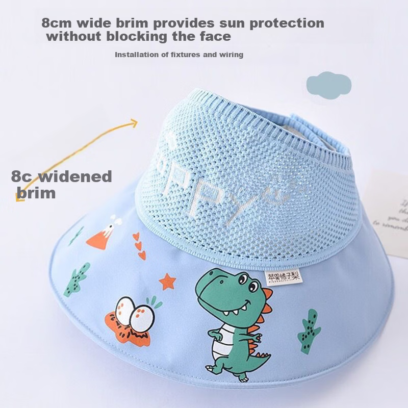9i9 Kids Summer Sun Protection Hat Unisex Outdoor UV Protection Sun Hat F16 Yellow