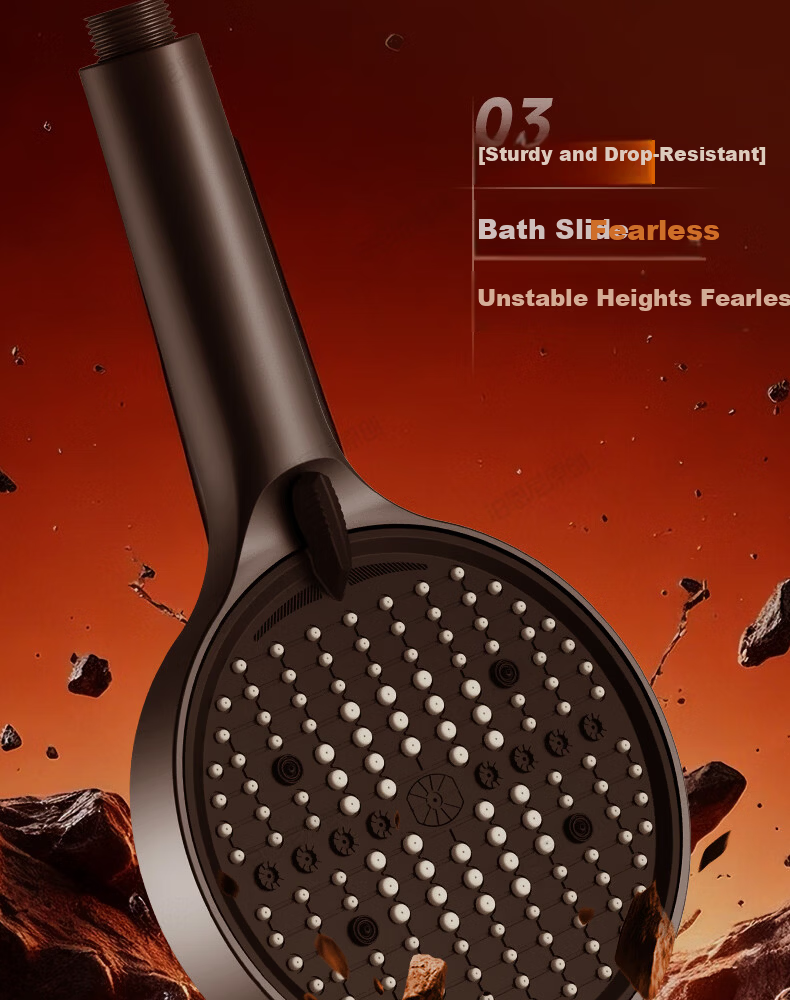 BOONEN High-Pressure Shower Head Large Panel Handheld Shower Faucet Water Heater Booster Showerhead 13