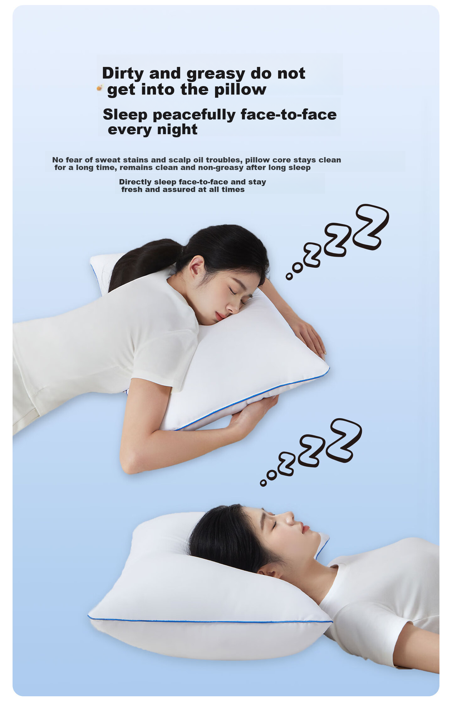 Shenqi Little Deer Three-Proof Antibacterial Fiber Pillow Adult Soft Pillow Hotel Soft White Pillow Home Single Deep Sleep Pillow 7