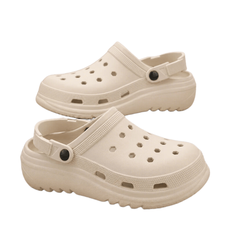 Limi Unisex Slip-On Non-Slip Outdoor Sandals Open-Toe Beach Shoes Off-White Size 40-41