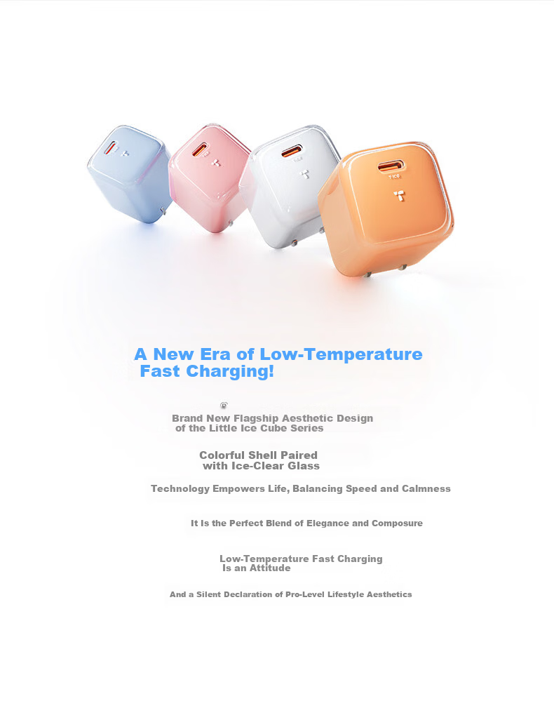 Torras Ice Cube Pro 45W GaN Charger for iPhone 17 Pro Max, 17, 16, 15 Series with Original Fast Charging Cable 7