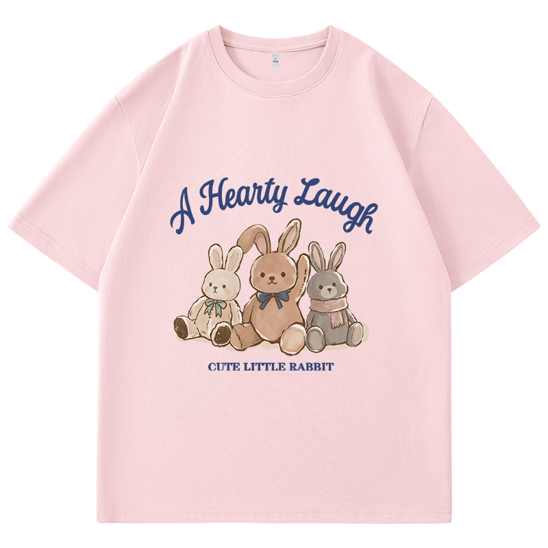 TonLion Women's Pure Cotton Heavyweight Soft Cotton Short Sleeve T-Shirt Casual Cartoon Design Crew Neck Summer New Arrival