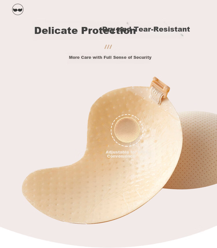 Fuli Girl Adhesive Bra Push-Up Invisible Seamless Breast Lift Nude Color C-D 10