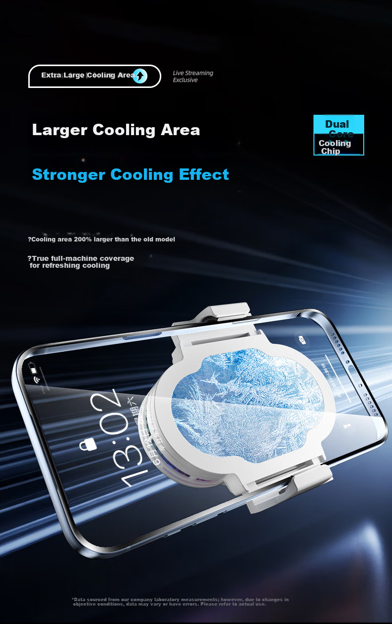 STEK Dual-Core Cooling | Smart AI Temperature Control Mobile Phone Cooler Live Streaming Cooling Device Semiconductor Cooling Back Clip for Apple iPhone 17 6