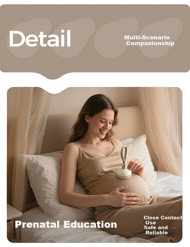 EVOCELER UK Baby Soothing Sleep Device 0-6 Months Portable White Noise Machine Sleep Aid Music Sleeper 21