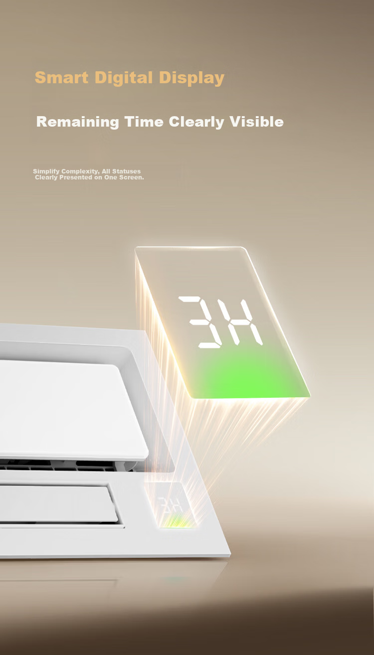 Panasonic Smart Bathroom Heater with Warm Air, Lighting, and Exhaust Integration 2026 New Model, R7 Air Constant Temperature Bath Heater with Light 15
