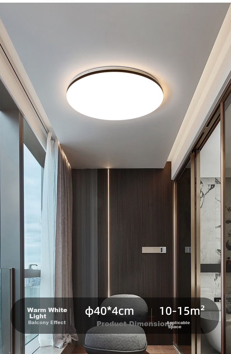 ARROW Arrow Pure Light Source Bedroom Ceiling Light Nordic Dining Room Balcony LED Lamp 5
