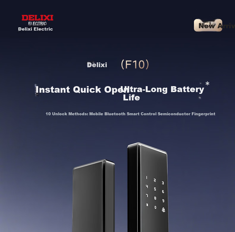 Delixi Electric Password Lock Smart Door Lock Home Fingerprint Lock Self-operated Smart Lock Anti-theft Electronic Entry Door Lock with Installation 1