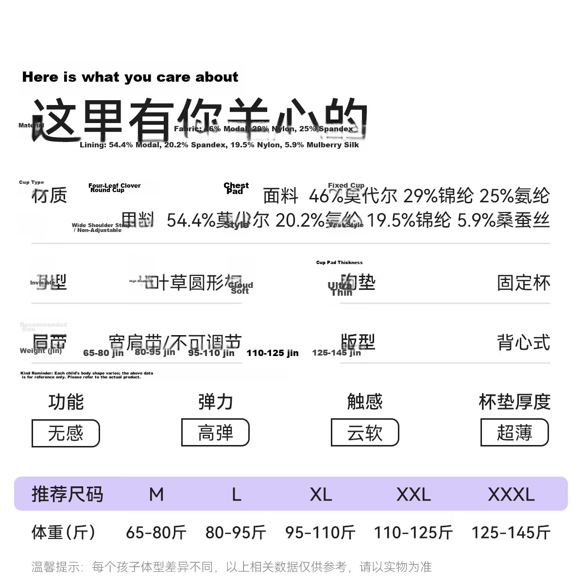Beiyingda Junior High School Stage 2 80S Yarn Underwear High Elastic Shockproof Vest Adolescent Student High School Girl Bra 22
