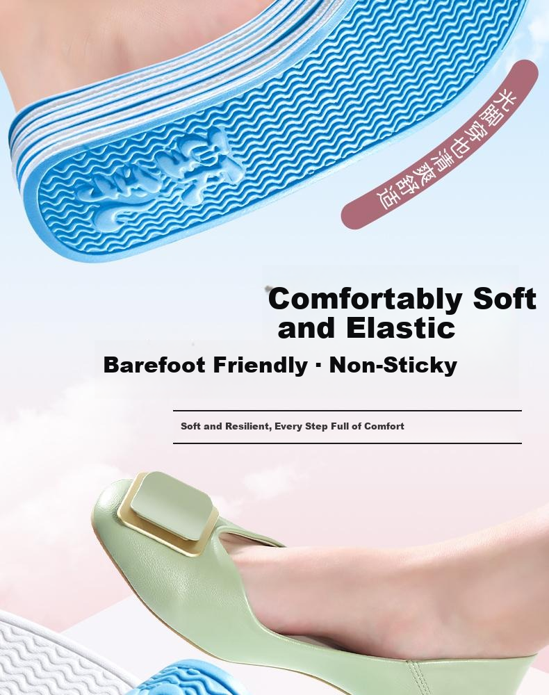 Footprint Tribe Barefoot Magic Insoles Men's Summer Breathable Sweat-Absorbing Odor-Resistant Latex Non-Stick Insoles Size 39-40 [2 Pairs] 5