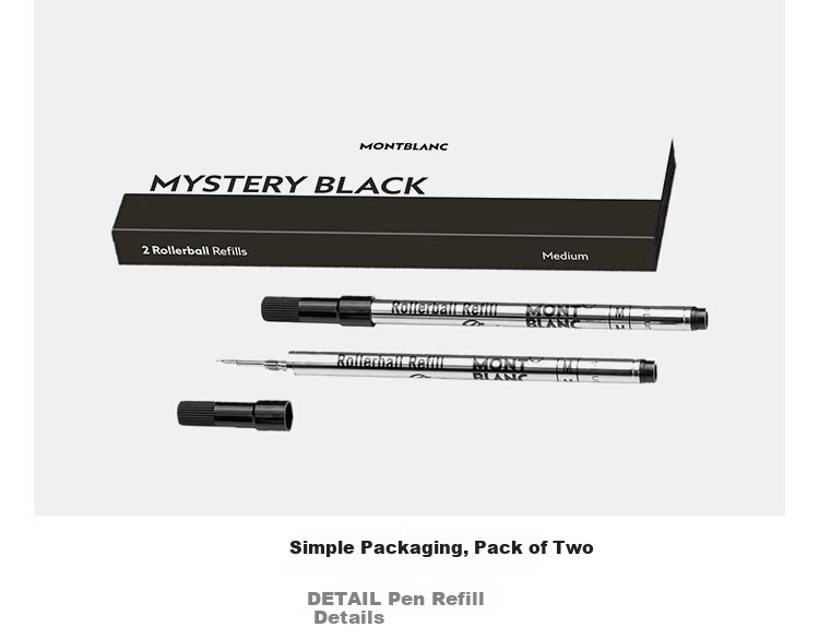 MONTBLANC Meisterstück 163 Signature Pen Refills 2-Pack M Nib 105158/128231 Gift 8
