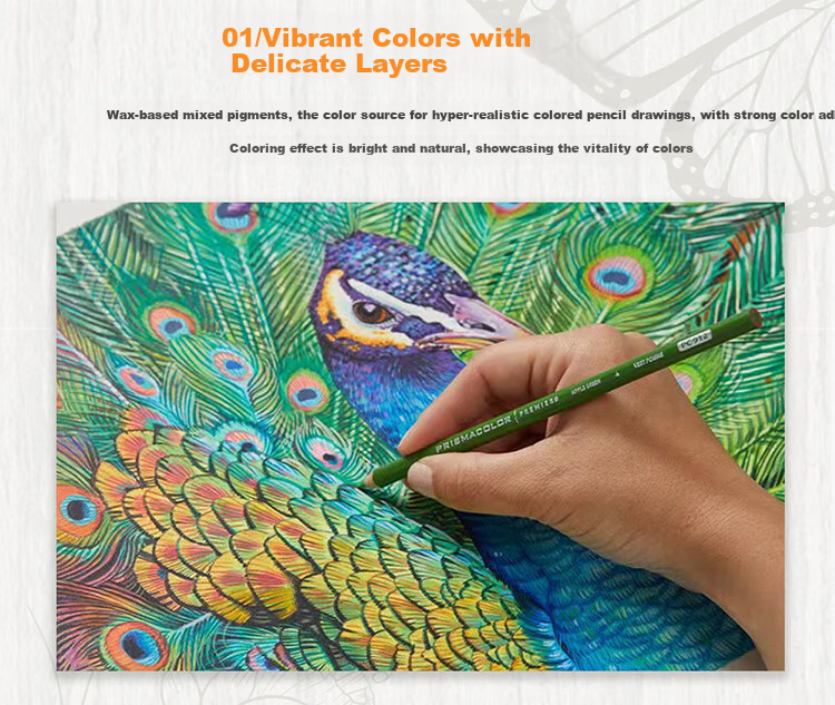 Thunder Horse Oil-Based Colored Pencils Frida Limited Edition Collaboration Set Gift Box (132 Colors + 20 Blind Box Pencils) Drawing Pencils Mother's Day Children's Day Gift 12