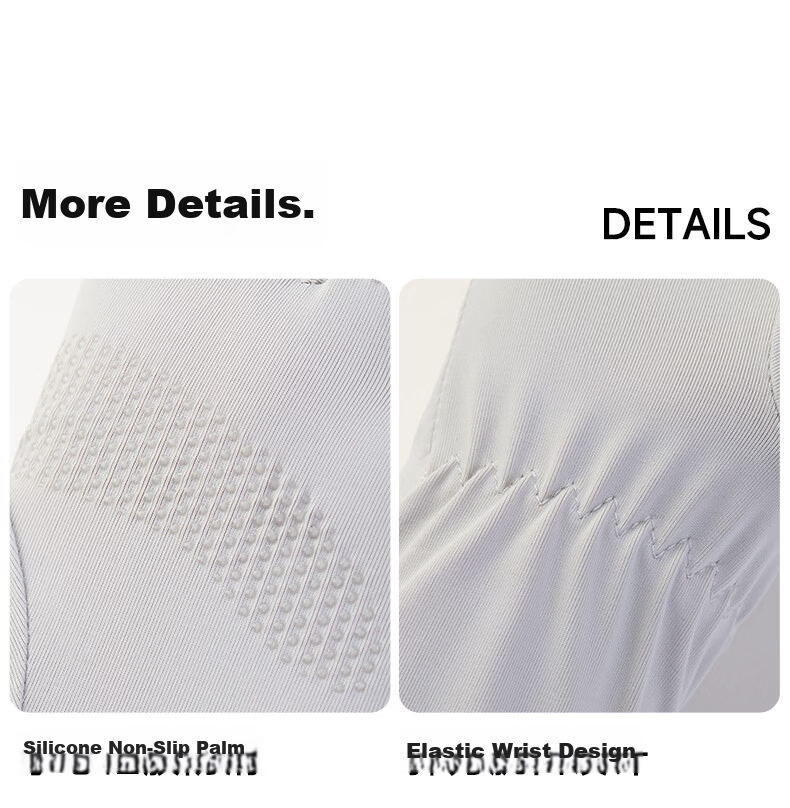 Miiow Women's Sunscreen Gloves Outdoor UV Protection Ice Silk Summer Thin Breathable Driving Cycling Gloves 12