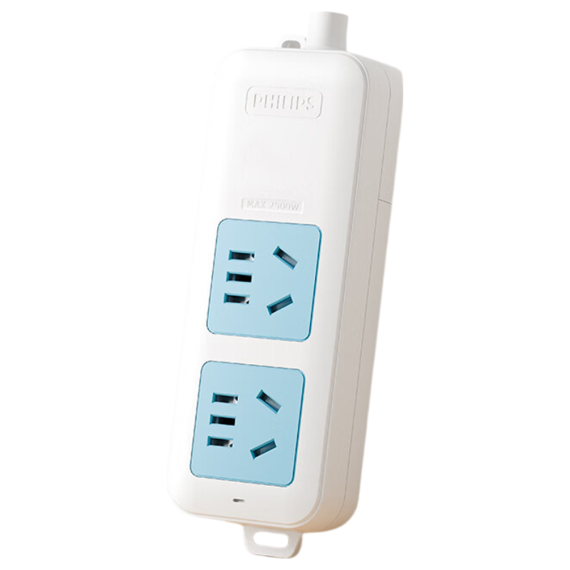 PHILIPS New National Standard Safety Socket Wireless Power Strip Without Cord Child Safety Protection Door Self-Wiring 2-Socket 5-Hole Power Board Extension Cord Socket Outlet