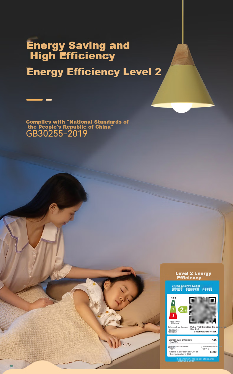 NVC LED Bulb E27 High Power Energy-saving 15W Warm White 4000K 3-Pack Level 2 Energy Efficiency 1