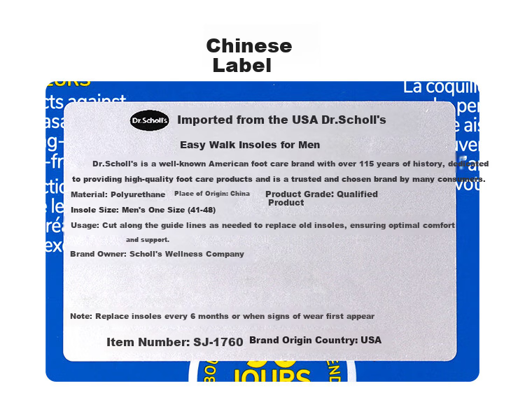 Dr. Scholl's US Imported Comfort Insoles Arch Support Shock Absorption Soft Cushioned Anti-Fatigue Unisex 14
