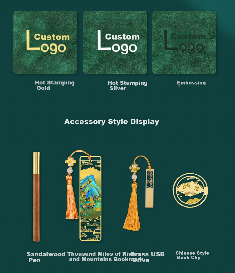 Wen'ao A5 Notebook Cultural Creative Gift Box New Chinese Style Business Journal School Gift Corporate Office Stationery Diary Souvenir Future Promising 3
