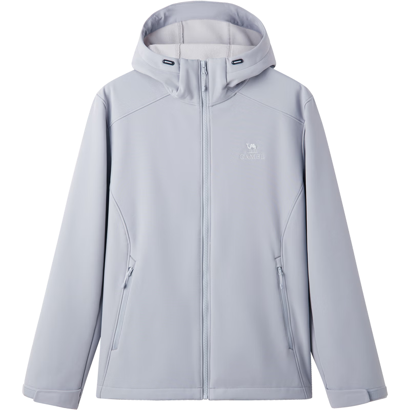 CAMEL Autumn Winter Outdoor Water-Repellent Functional Softshell Jacket Women Waterproof Warm Fleece Hiking Coat Couple Style M15CA6V069