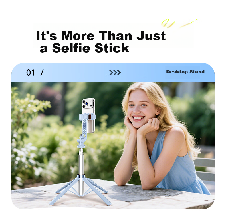 Suoying [2026 New] Selfie Stick Phone Holder Floor Tripod Live Streaming Stand 360° Rotation Anti-Shake Auto Tracking Travel Compact Portable Concert Photography 29