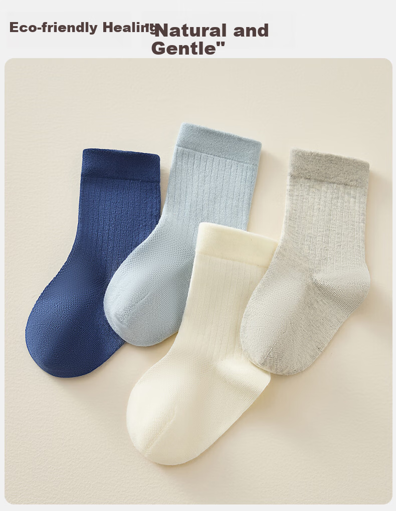 Xueqiman Kids Socks Boys Girls Summer Thin Mesh Breathable Cotton Antibacterial Odor-Resistant Sweat-Absorbing Mid-Calf Socks for Older Children Students 15