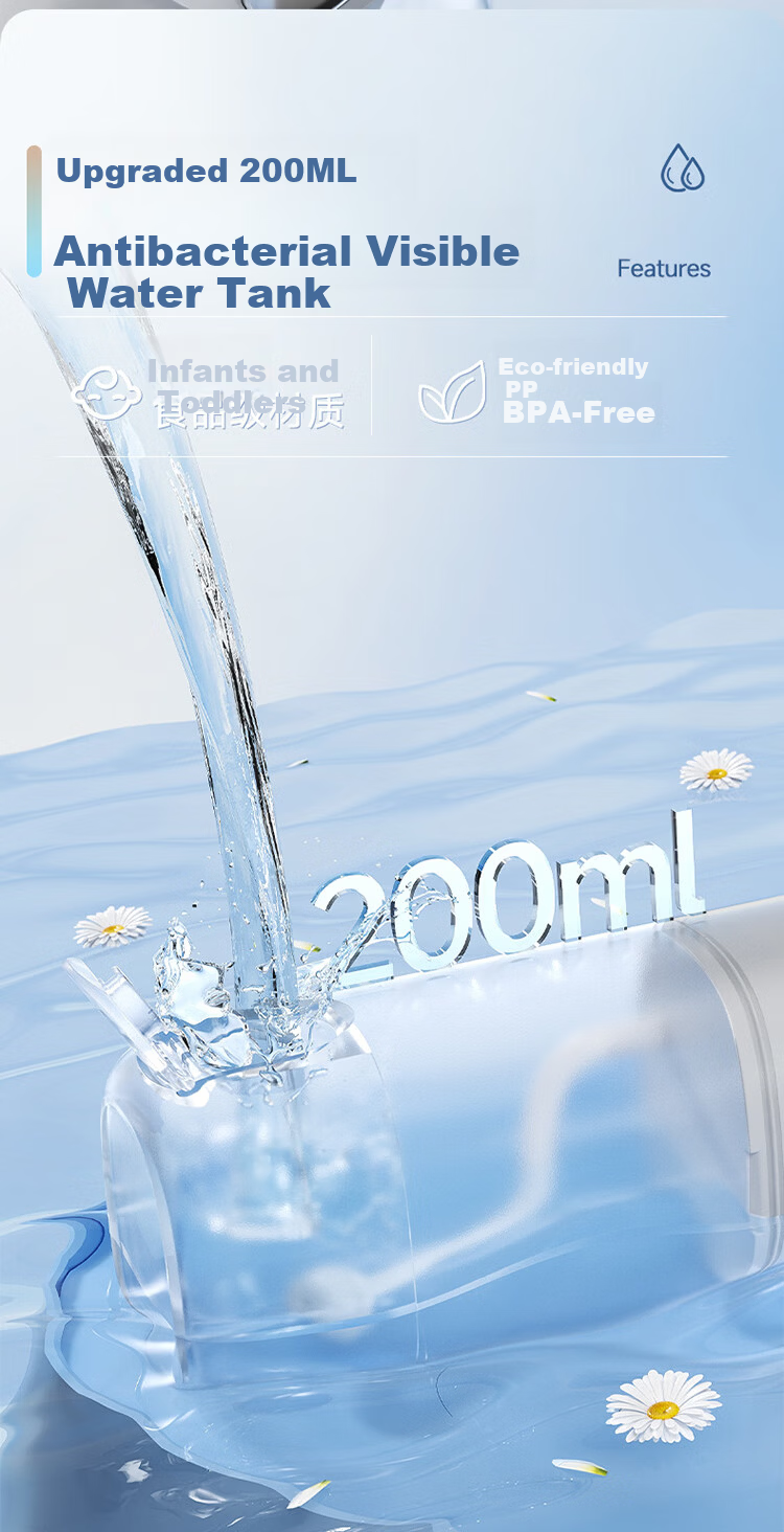 Meebordi Portable Water Flosser 2026 New Model Dental Cleaner Tartar Remover Oral Irrigator Water Floss Birthday Gift Price Protection 618 7