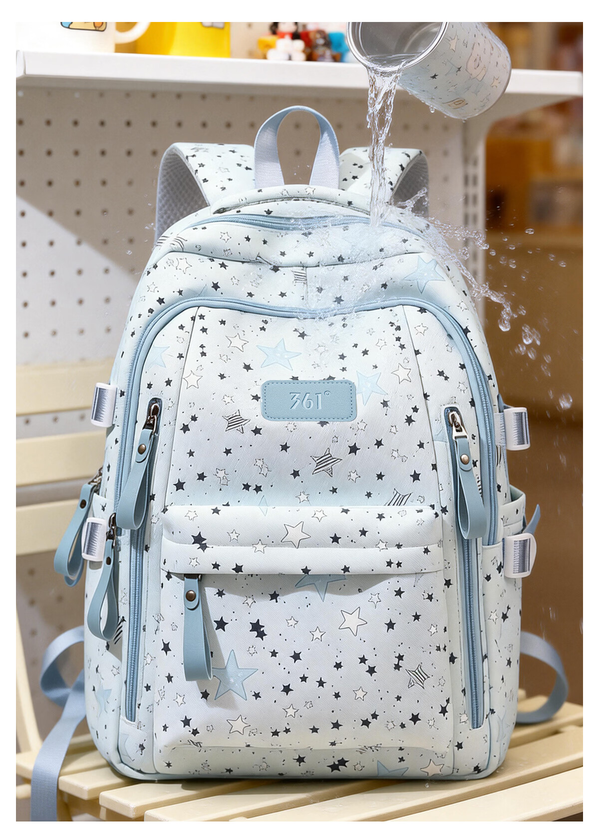 361° Women's Backpack High-Value Fresh Casual Versatile Lightweight Large Capacity School Travel Bag for Middle and High School Students 20