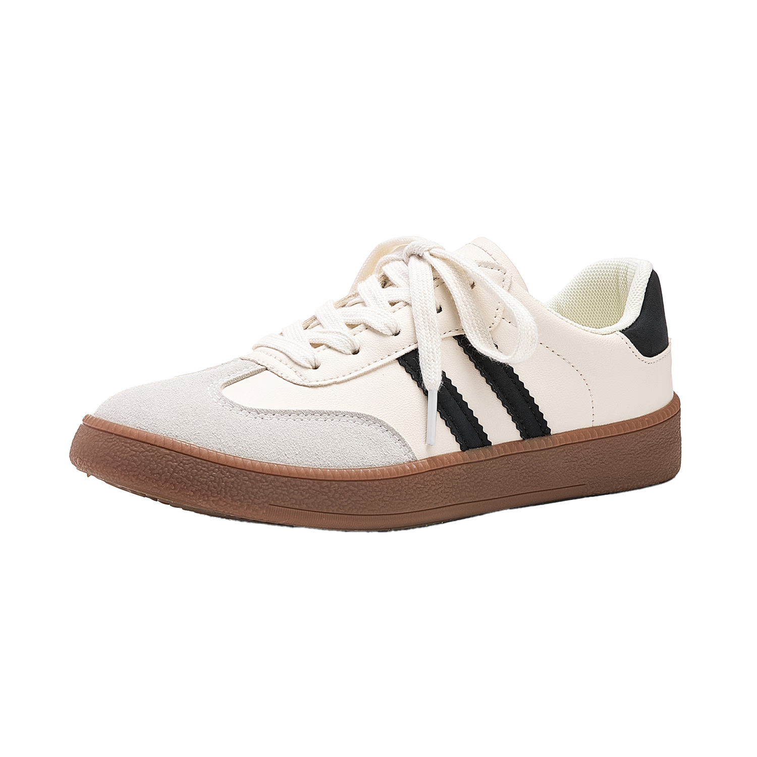 Semir Dexun Shoes 2026 Spring Summer Thick Sole Sports Sneakers Casual Shoes Women SFYM233038 Beige Black Size 35
