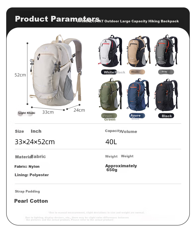 CAMEL Hiking Backpack, Outdoor Sports Rucksack, Lightweight Trekking And Climbing Bag, Cycling And Cross-Country Backpack 19