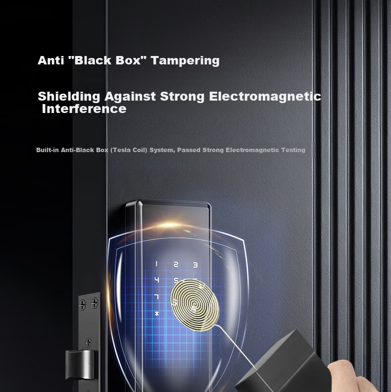 Delixi Electric Password Lock Smart Door Lock Home Fingerprint Lock Self-operated Smart Lock Anti-theft Electronic Entry Door Lock with Installation 25