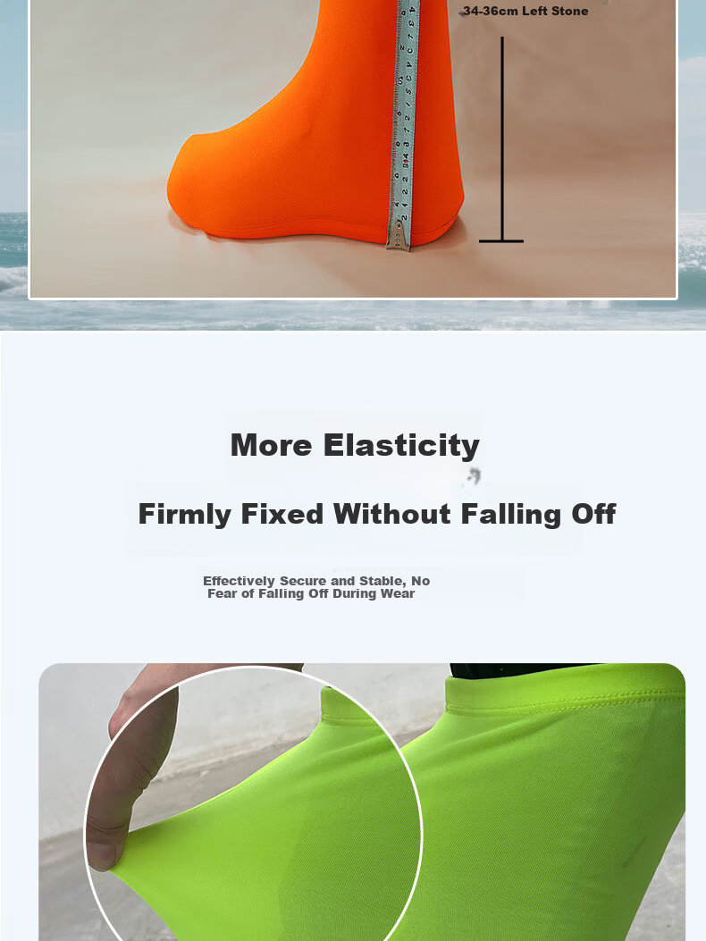FOOTOPPO Sandproof Shoe Covers for Adults and Children Desert Hiking Sand Sliding Outdoor Sand Covers Sand Ground Foot Covers Beach Socks 10