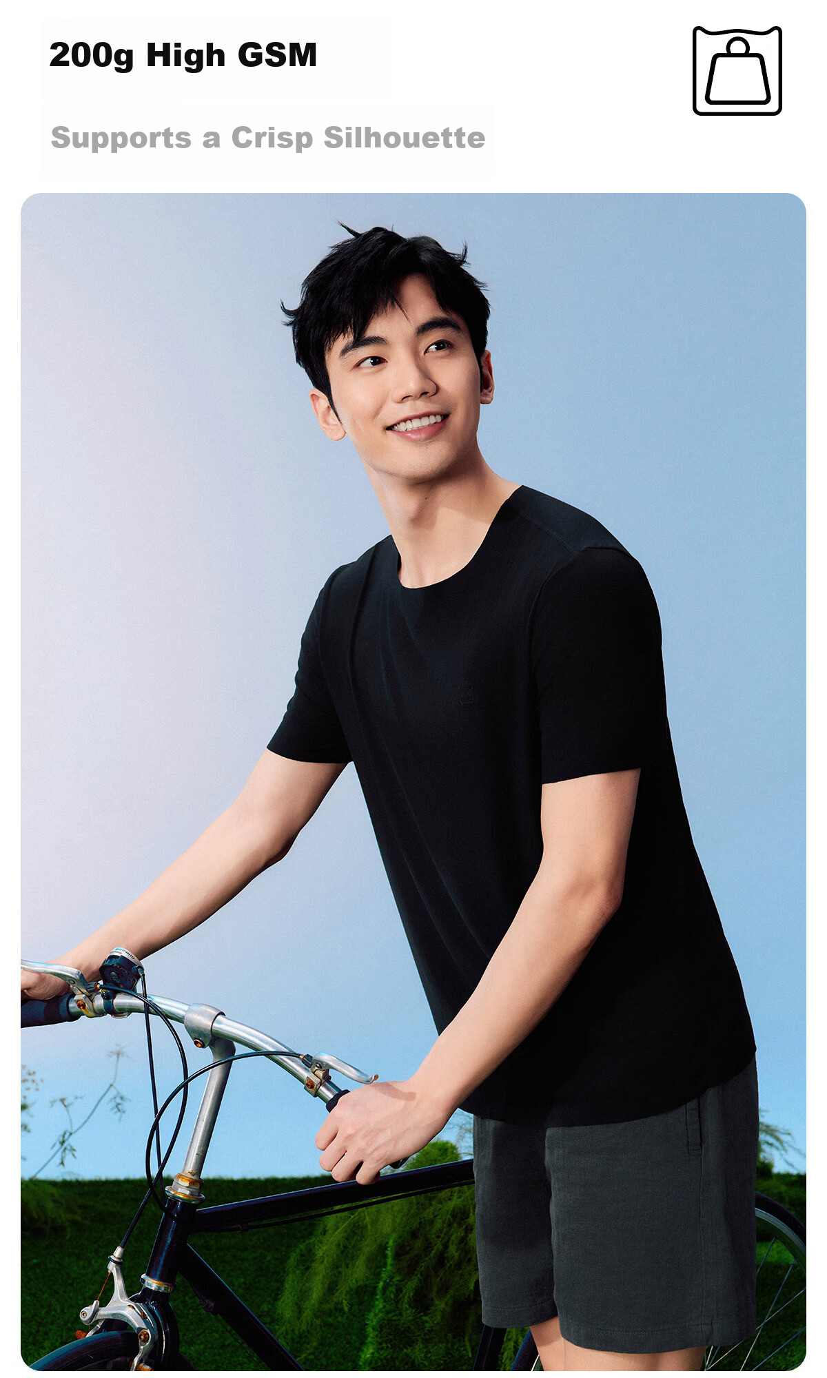 ROMON 100% Cotton Men's Short Sleeve T-Shirt [10A Antibacterial] Casual Solid Color Base Layer Tee 3