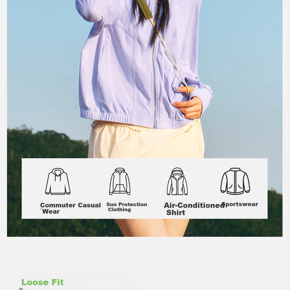 Camel Women's Sun Protection Jacket Spring Summer New Outdoor Cooling Heat Shield Breathable UV Protection M26BS01065 18