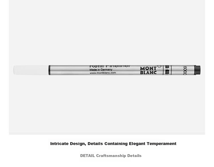 MONTBLANC StarWalker Series Black Fine Line Pen Refills 2-Pack B Tip 128247 Gift 9