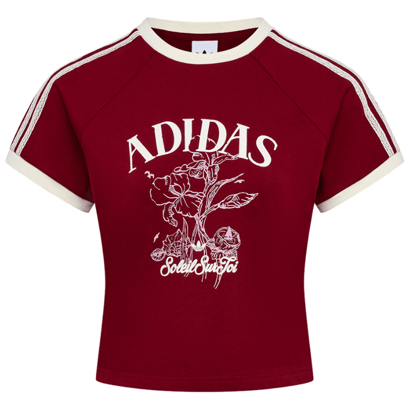 Adidas Originals Women's RESORT S TEE W Short Sleeve T-Shirt KX0734 Red L