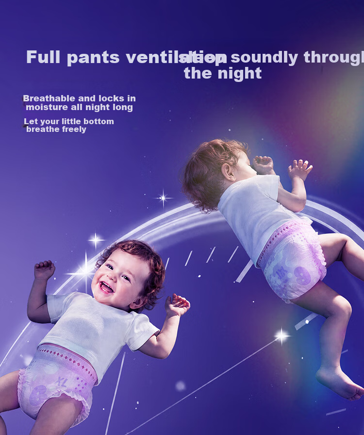 Bubandi Breathable Bubble PLUS Training Pants 4XL 24pcs Ultra-thin Dry Unisex Baby Diapers 19