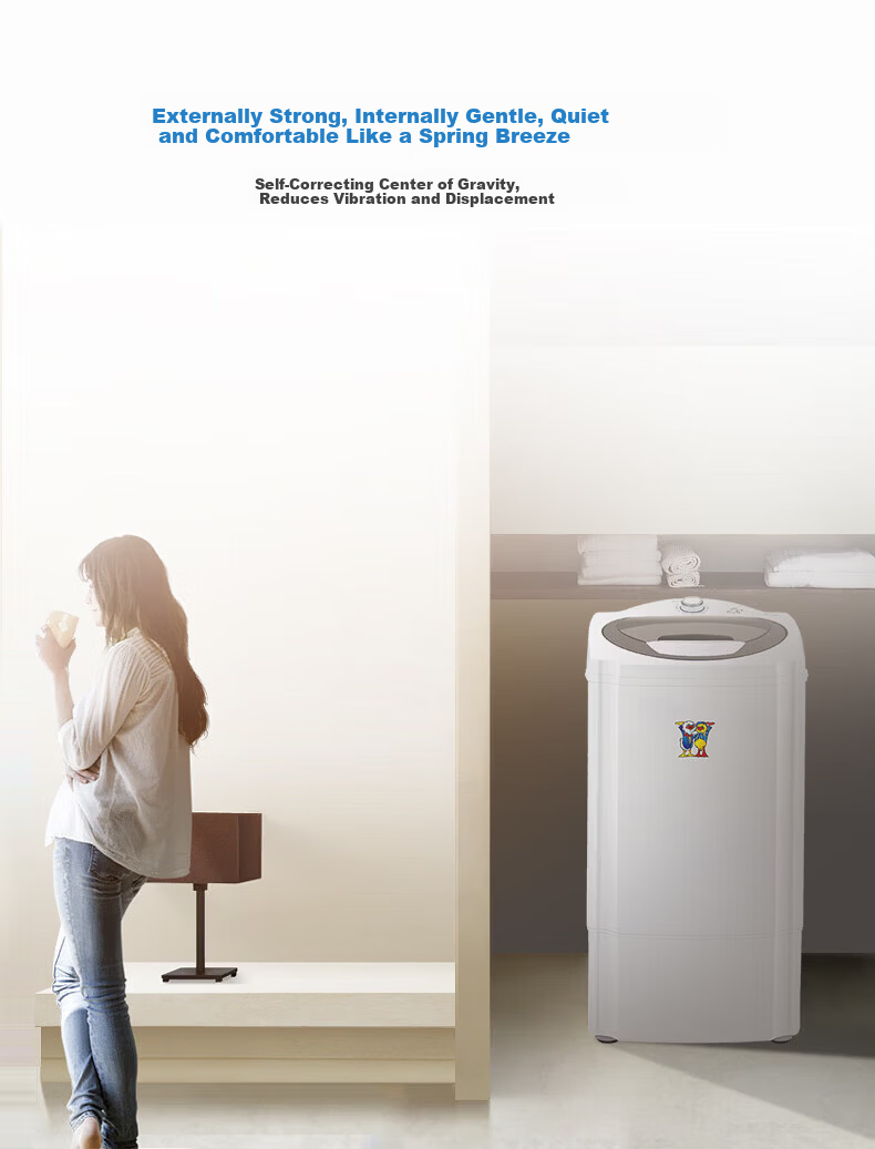 Little Duck Brand Trendy Home Appliance 6kg Large Capacity Powerful Spin Dryer Semi-Automatic Spin Drying Tub for Dormitory and Rental Use 7