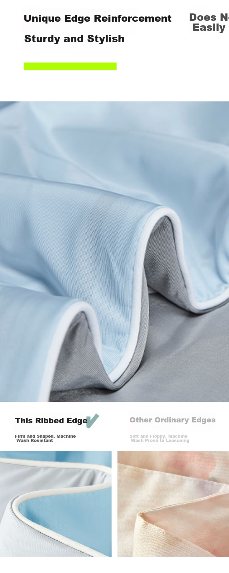 Jiuzhoulu Cooling Antibacterial Ice Silk Summer Quilt A-Class Double Machine Washable Thin Air-Conditioned Blanket Blue Gray Patchwork 12