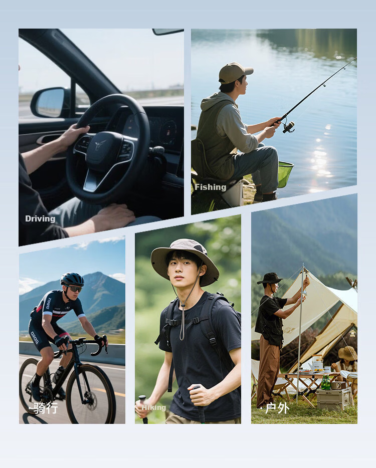 Hieyes Clip-On Polarized Sunglasses for Men, UV Protection, Compatible with Prescription Glasses, Ideal for Driving and Fishing 18
