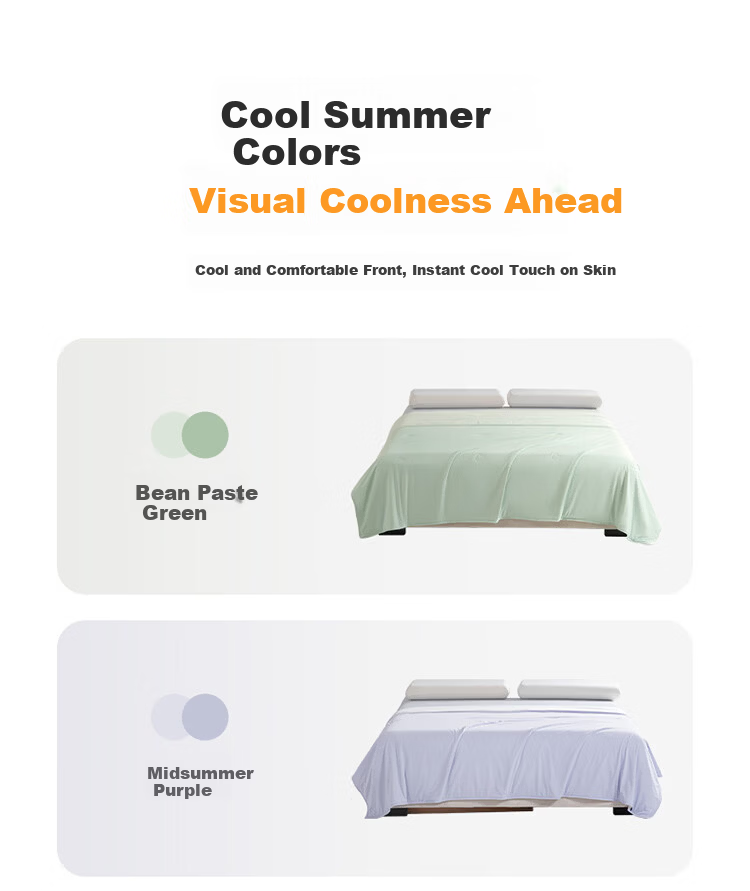 AiSleep Air Conditioning Summer Quilt 2*2.3m Instant Cooling Upgrade Double-Sided Thin Quilt for Double Bed Machine Washable 9